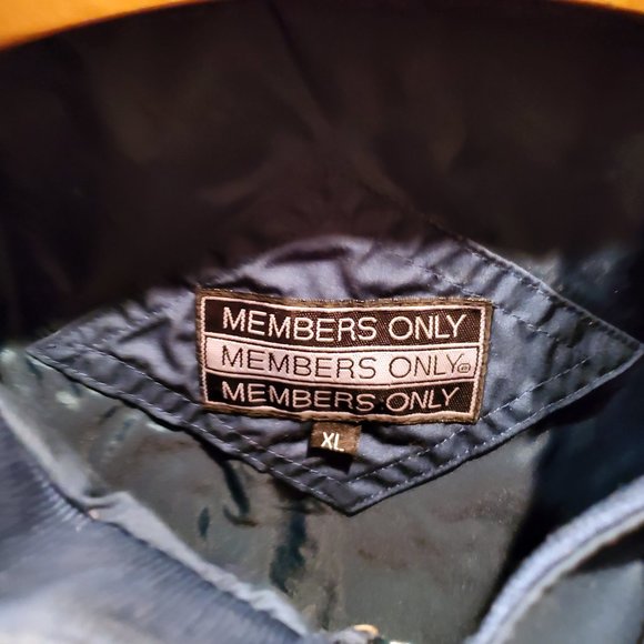 XL Members Only Jacket Teal Green Men's Bomber - Picture 6 of 15